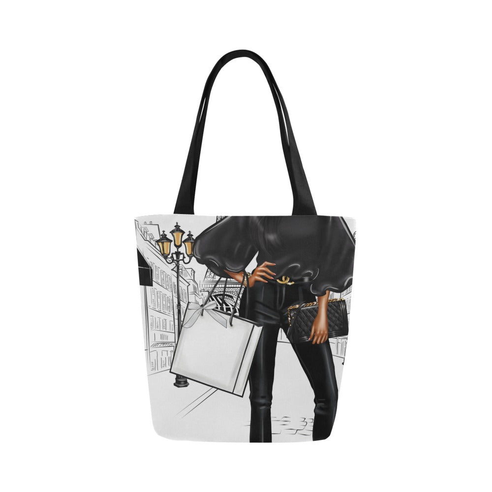 Walk In Paris III Canvas Tote Bag (Model 1657)