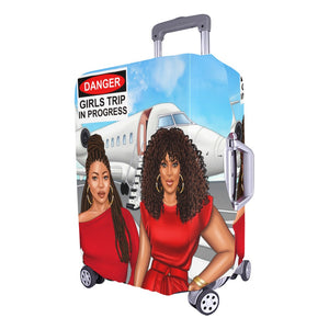 Danger Girls Trip I Red Luggage Cover/Large 26"-28"