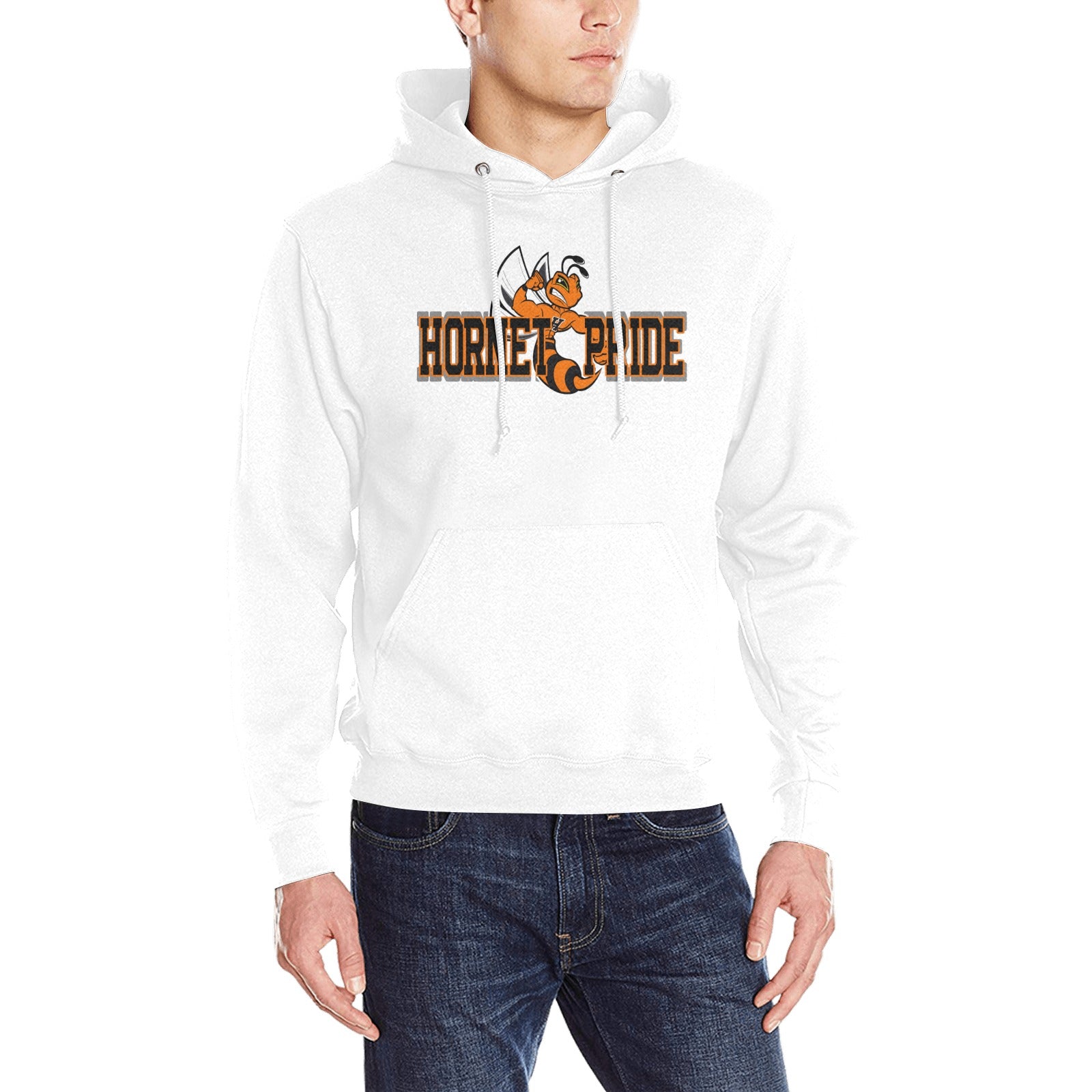 Hornet Pride White Hoodie Heavy Blend Hooded Sweatshirt