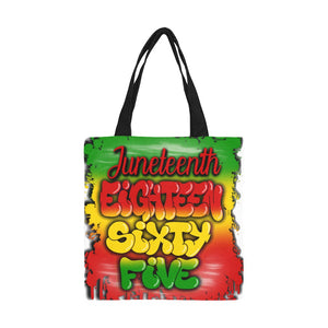 JUNETEENTH 1865 Airbrush All Over Print Canvas Tote Bag/Small (Model 1697)