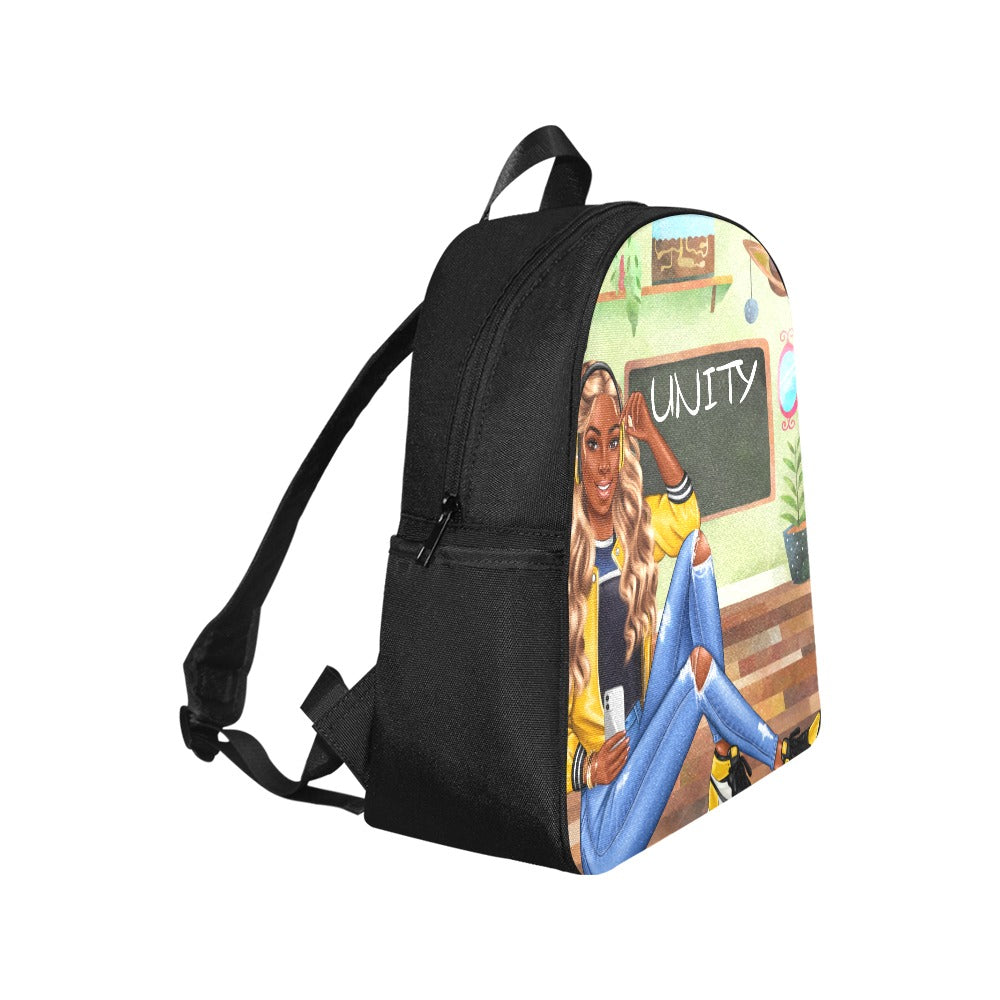 Unity Bookbag Multi-Pocket Fabric Backpack (Model 1684)