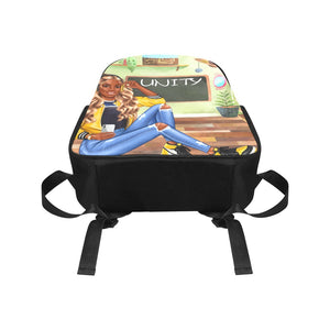 Unity Bookbag Multi-Pocket Fabric Backpack (Model 1684)