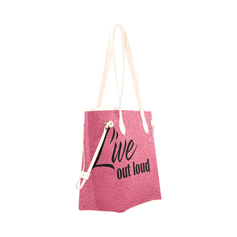 Live Out Loud Clover Canvas Tote Bag (Model 1661)