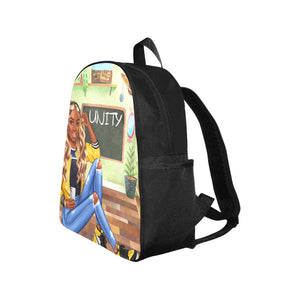 Unity Bookbag Multi-Pocket Fabric Backpack (Model 1684)