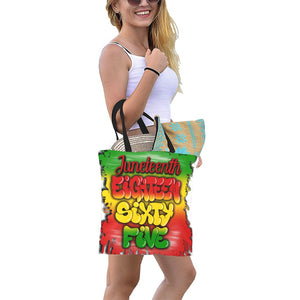 JUNETEENTH 1865 Airbrush All Over Print Canvas Tote Bag/Small (Model 1697)