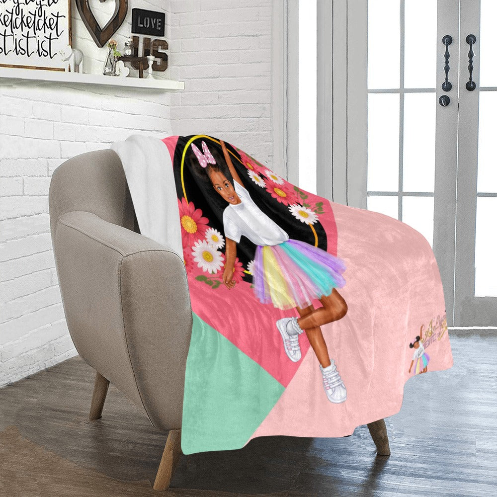 A' Lyce 1Bite of Sassy PastelColor TuTu Blanket Ultra-Soft Micro Fleece Blanket 40"x50"