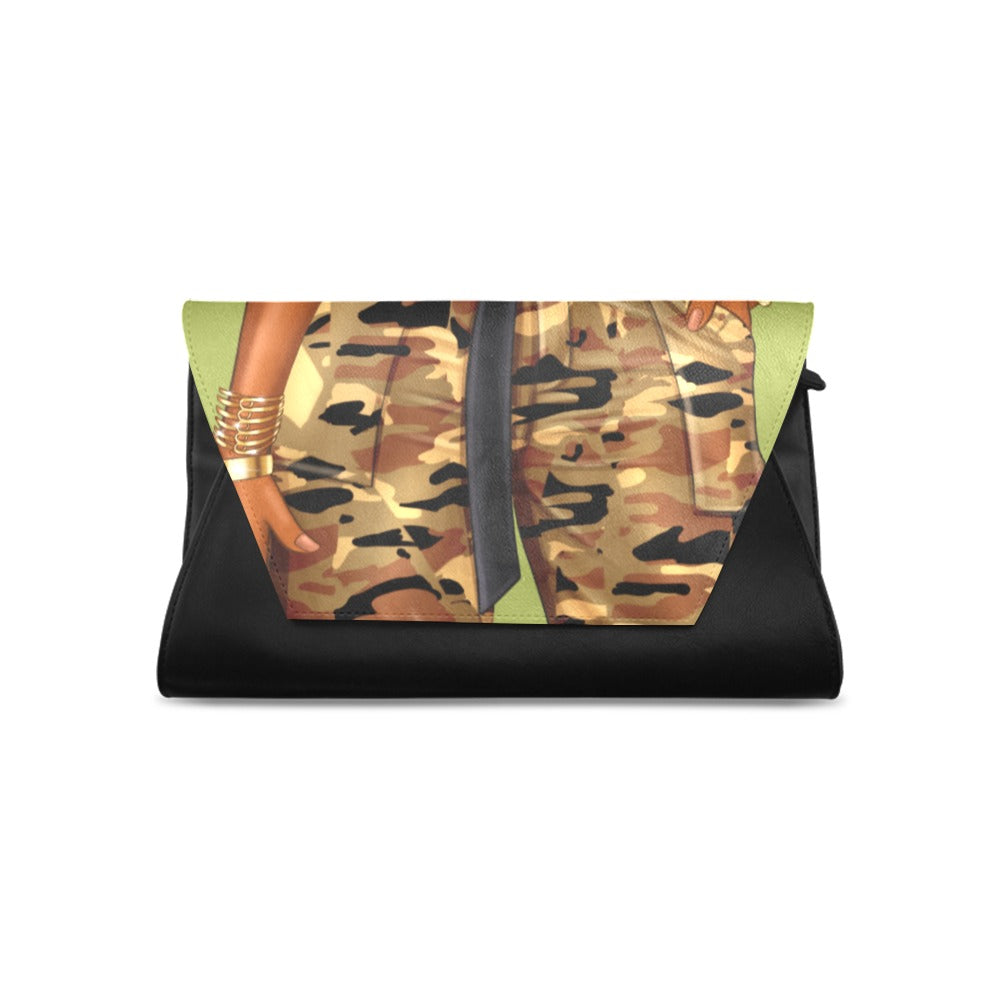 Slay Like a Soldier Clutch Bag (Model 1630)