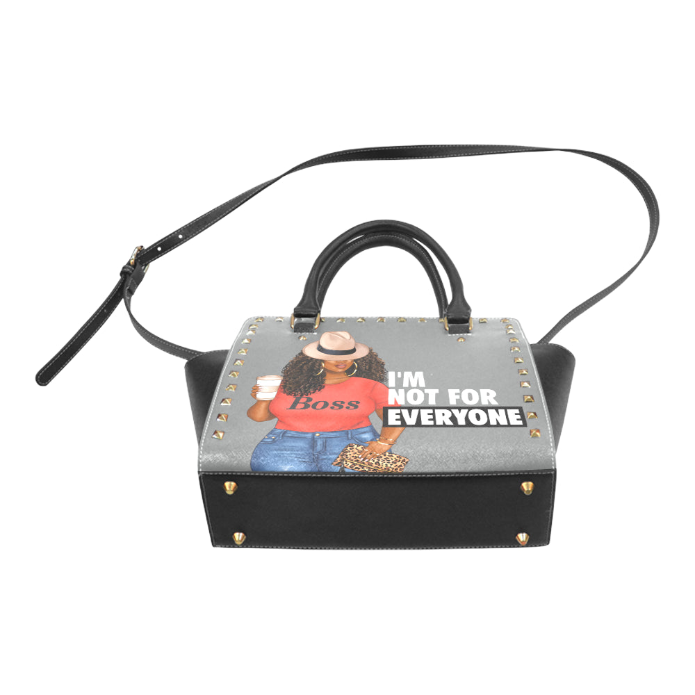 I'm Not For Everyone Confident Woman Rivet Shoulder Handbag (Model 1645)