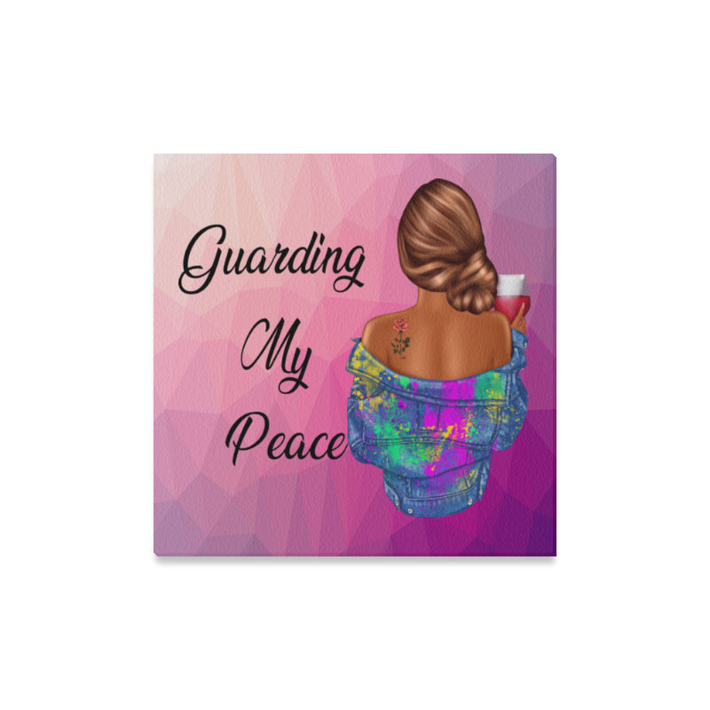 Guarding My Peace Canvas Print 16"x16"