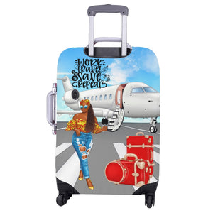 Work Travel Save Repeat Luggage Cover/Large 26"-28"