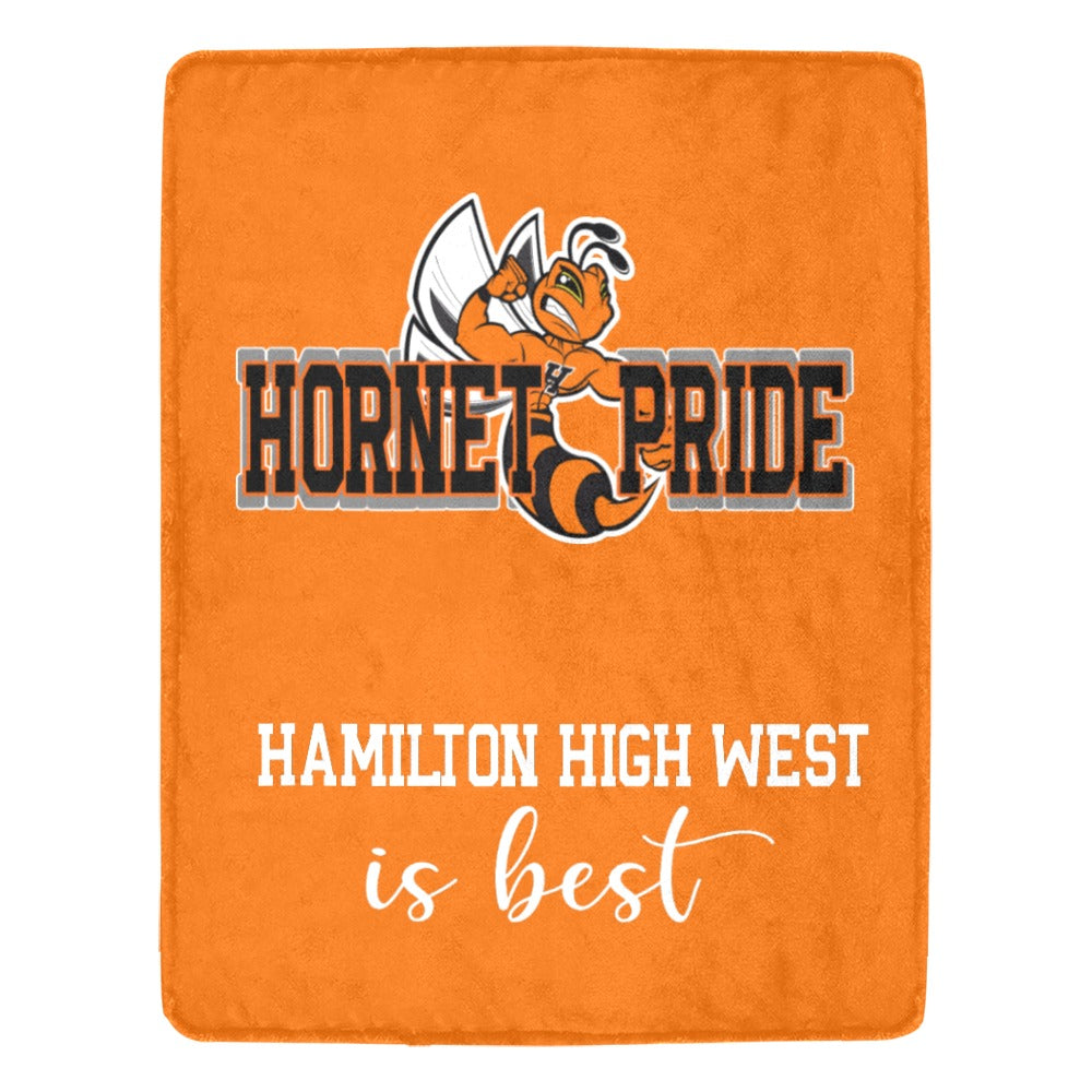 Hornet Pride Orange Blanket Ultra-Soft Micro Fleece Blanket 54"x70"