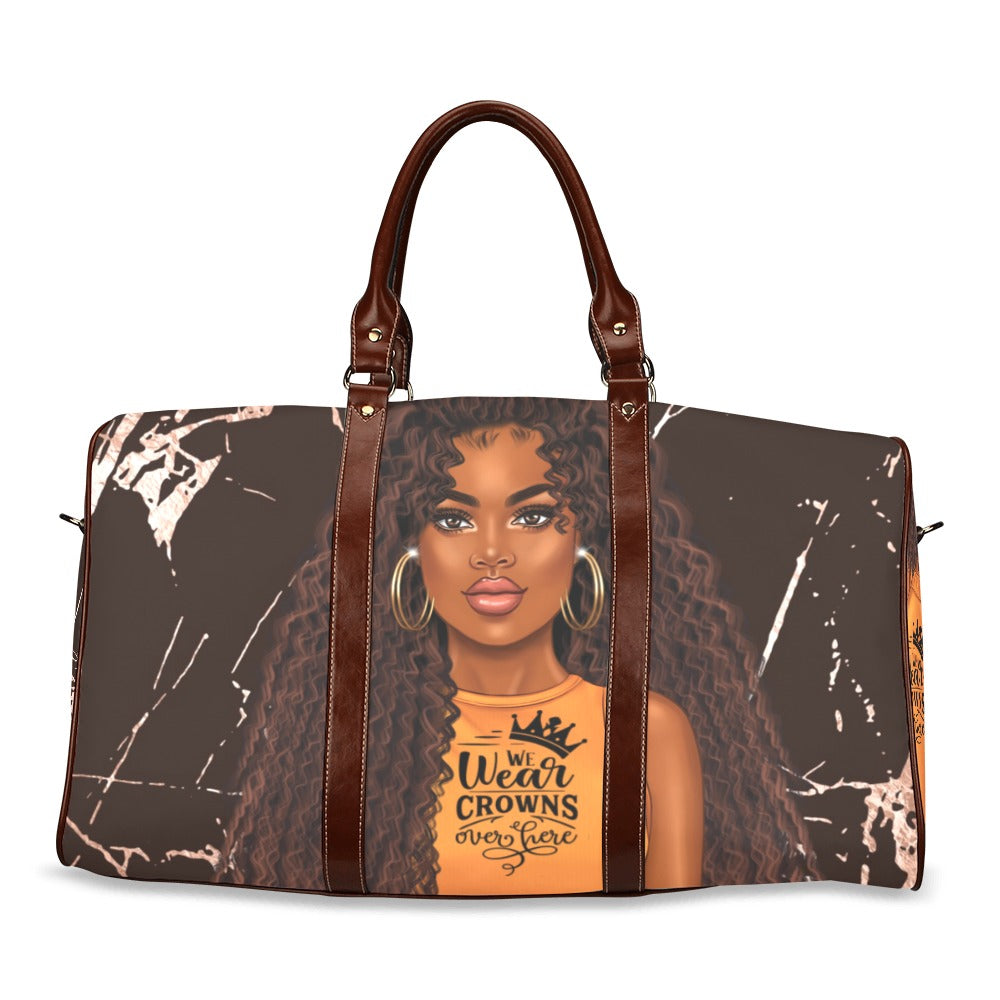 We Wear Crowns Bag Waterproof Travel Bag/Large (Model 1639)