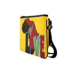 AFRICA_LOVE Yellow Clutch Slim Clutch Bag (Model 1668)