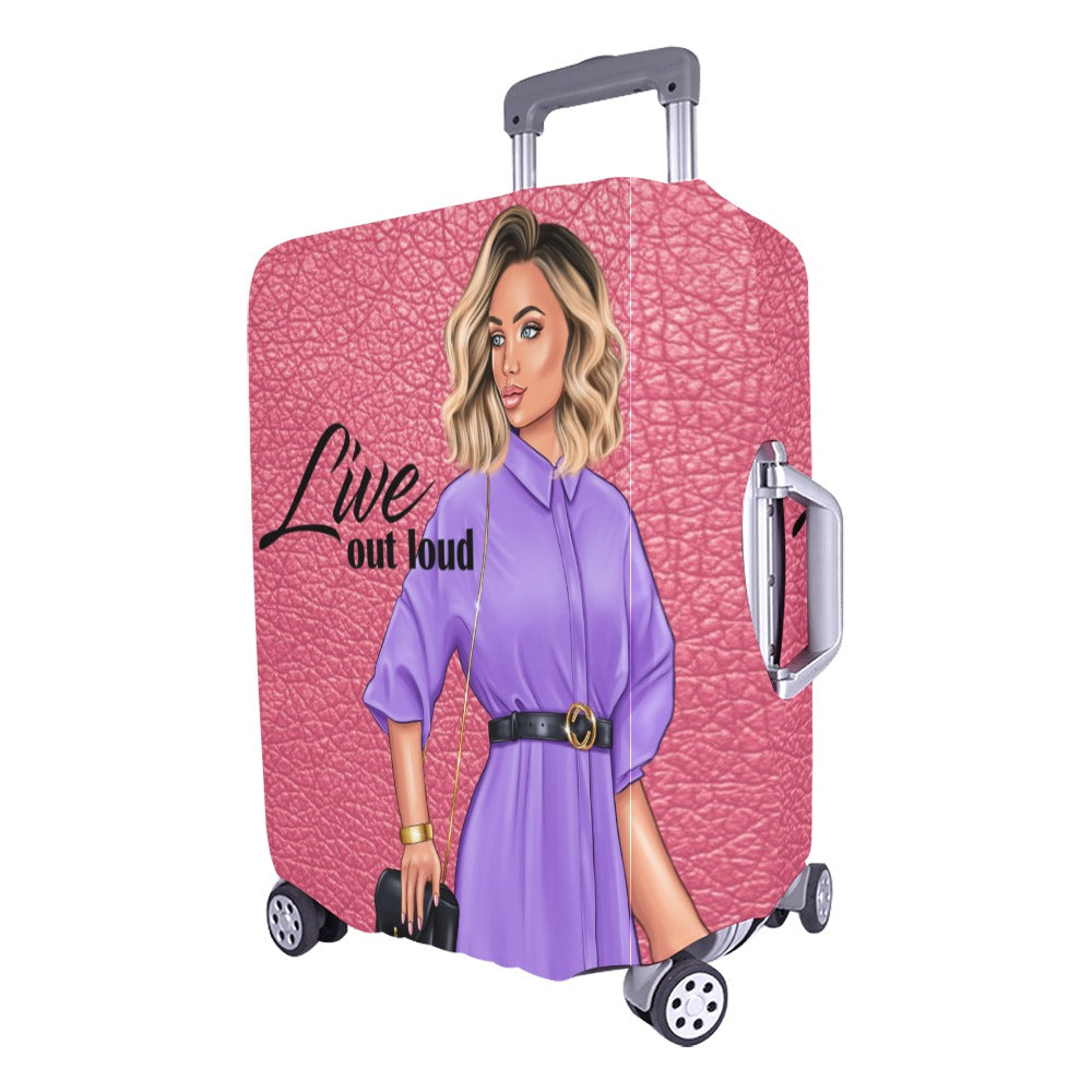 Live Out Loud Luggage Cover/Large 26"-28"