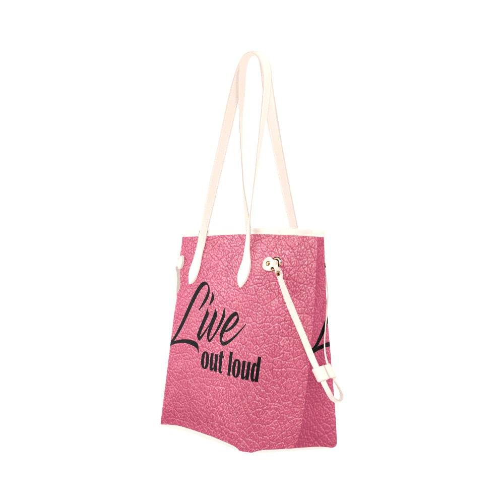 Live Out Loud Clover Canvas Tote Bag (Model 1661)