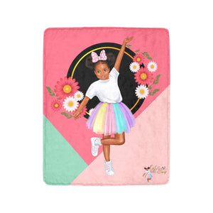 A' Lyce 1Bite of Sassy PastelColor TuTu Blanket Ultra-Soft Micro Fleece Blanket 40"x50"