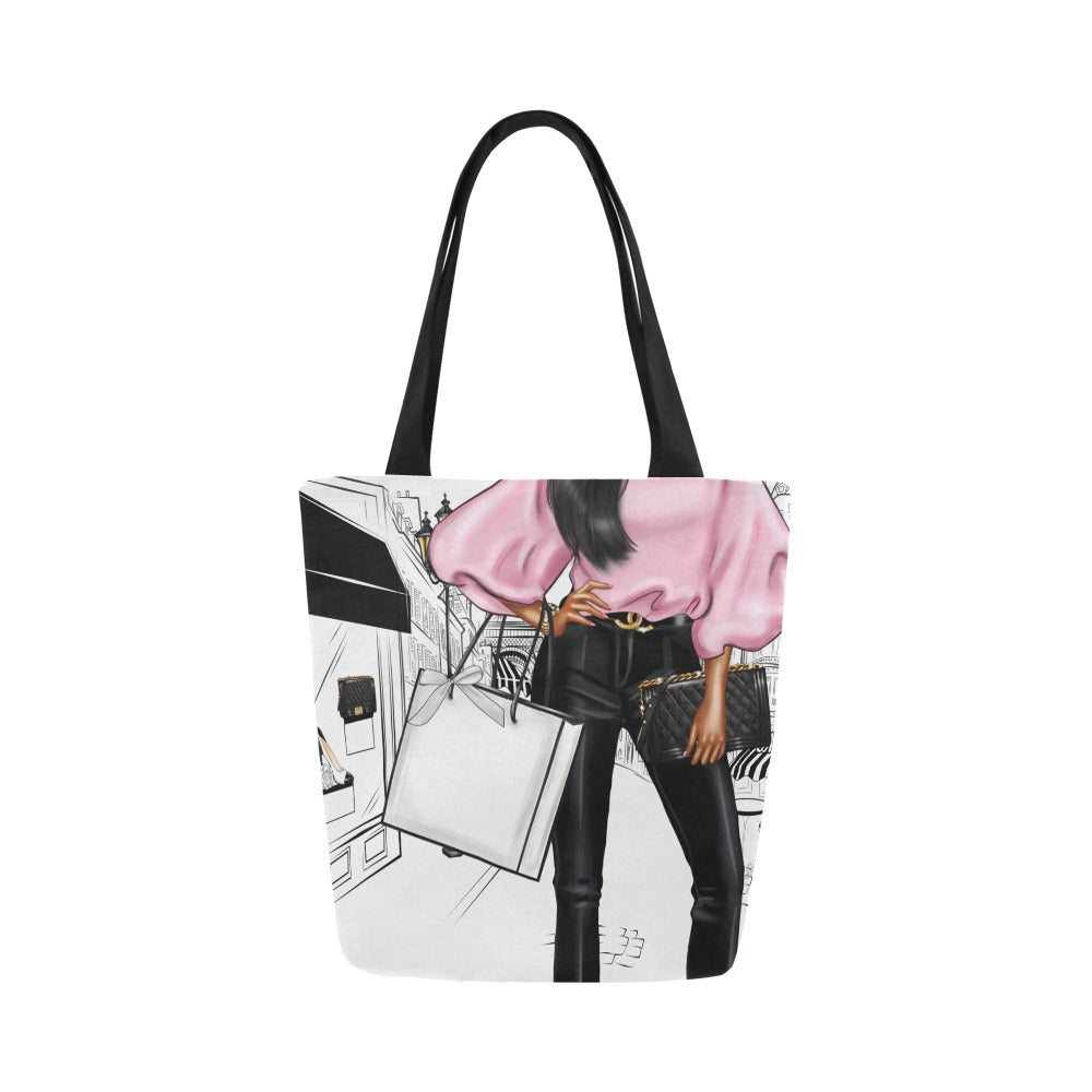 Walk In Paris V Canvas Tote Bag (Model 1657)