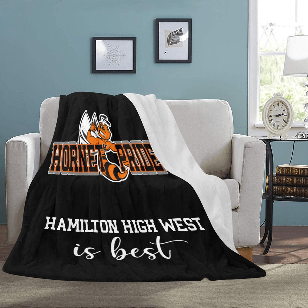 Hornet Pride Black Blanket Ultra-Soft Micro Fleece Blanket 54"x70"