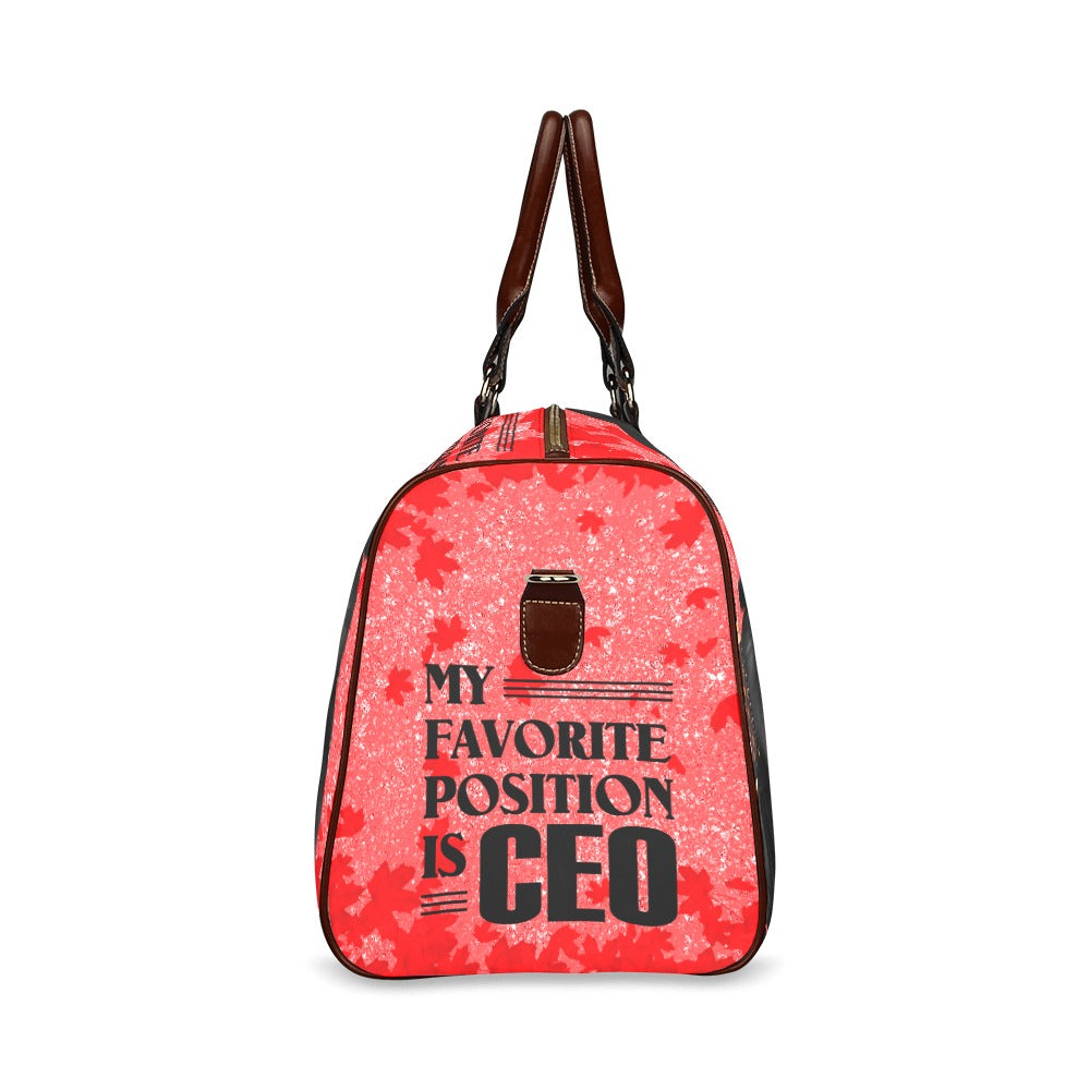 Position is CEO Red II Waterproof Travel Bag/Small (Model 1639)