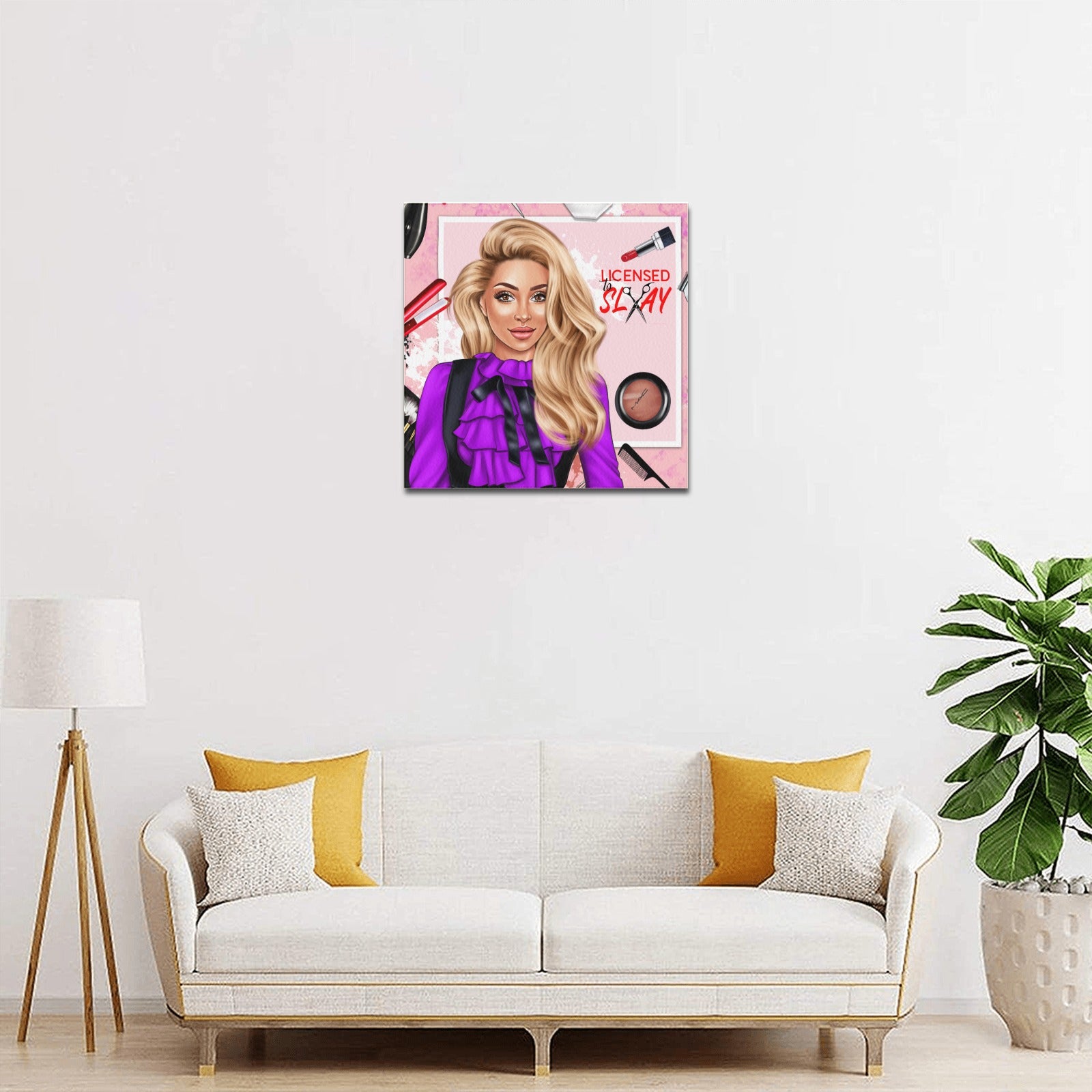 Licensed To Slay V Canvas Canvas Print 16"x16"