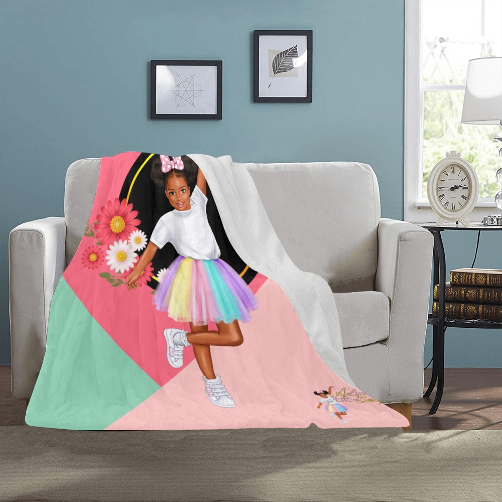 A' Lyce 1Bite of Sassy PastelColor TuTu Blanket Ultra-Soft Micro Fleece Blanket 40"x50"