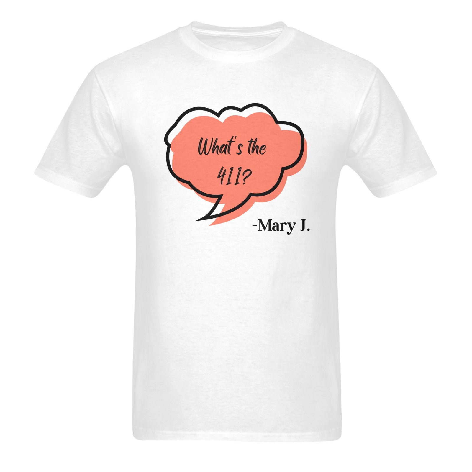 What's the 411? Unisex Heavy Cotton T-Shirt (One Side Printing)