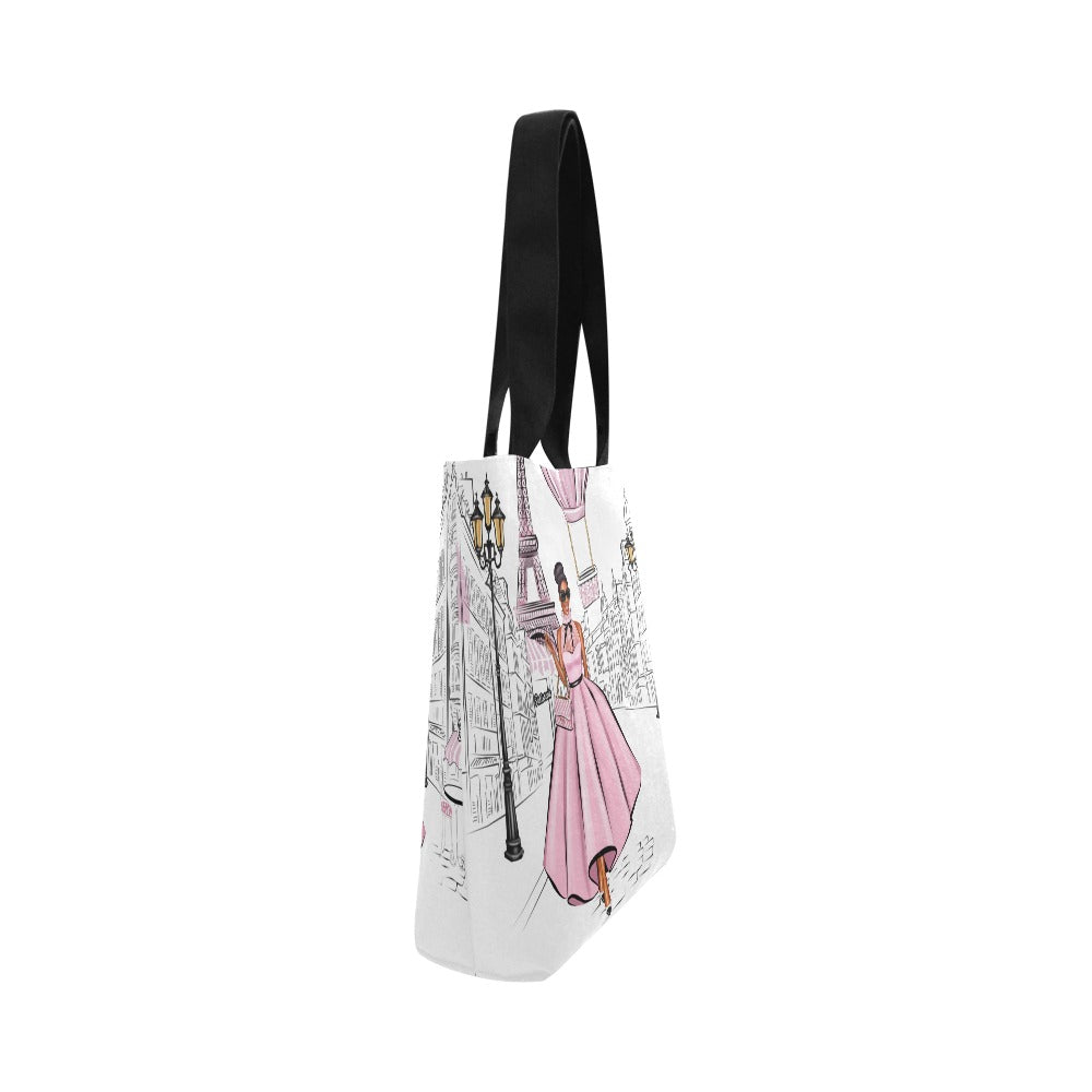 Walk In Paris I Canvas Tote Bag (Model 1657)