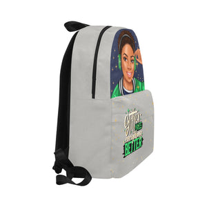 Glitter Makes Everything Better in Green Unisex Classic Backpack (Model 1673)