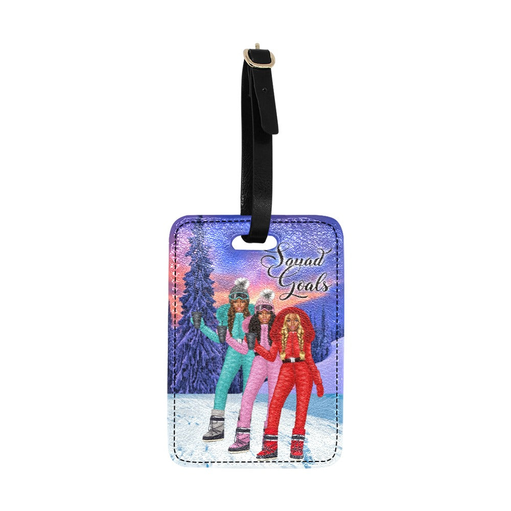 Squad Goals Ski Set Luggage Tag Luggage Tag