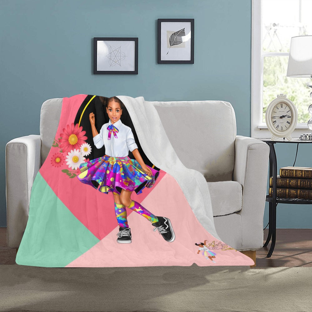 Alyce 1Bite of Sassy Blanket Multicolor Skirt Ultra-Soft Micro Fleece Blanket 40"x50"