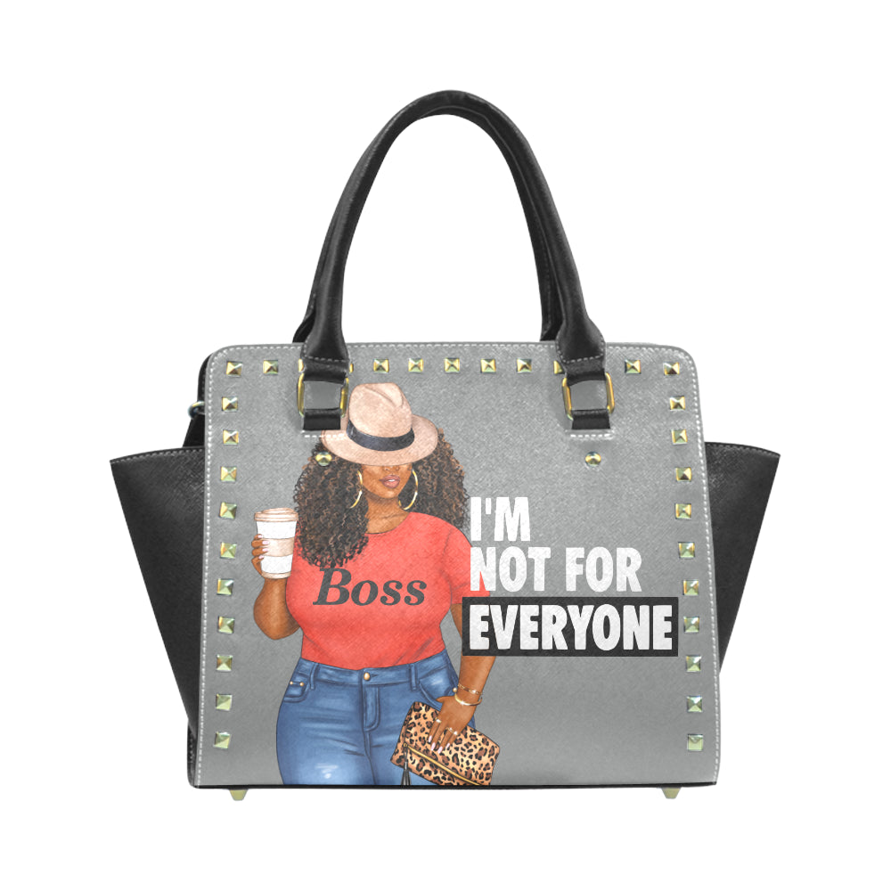 I'm Not For Everyone Confident Woman Rivet Shoulder Handbag (Model 1645)