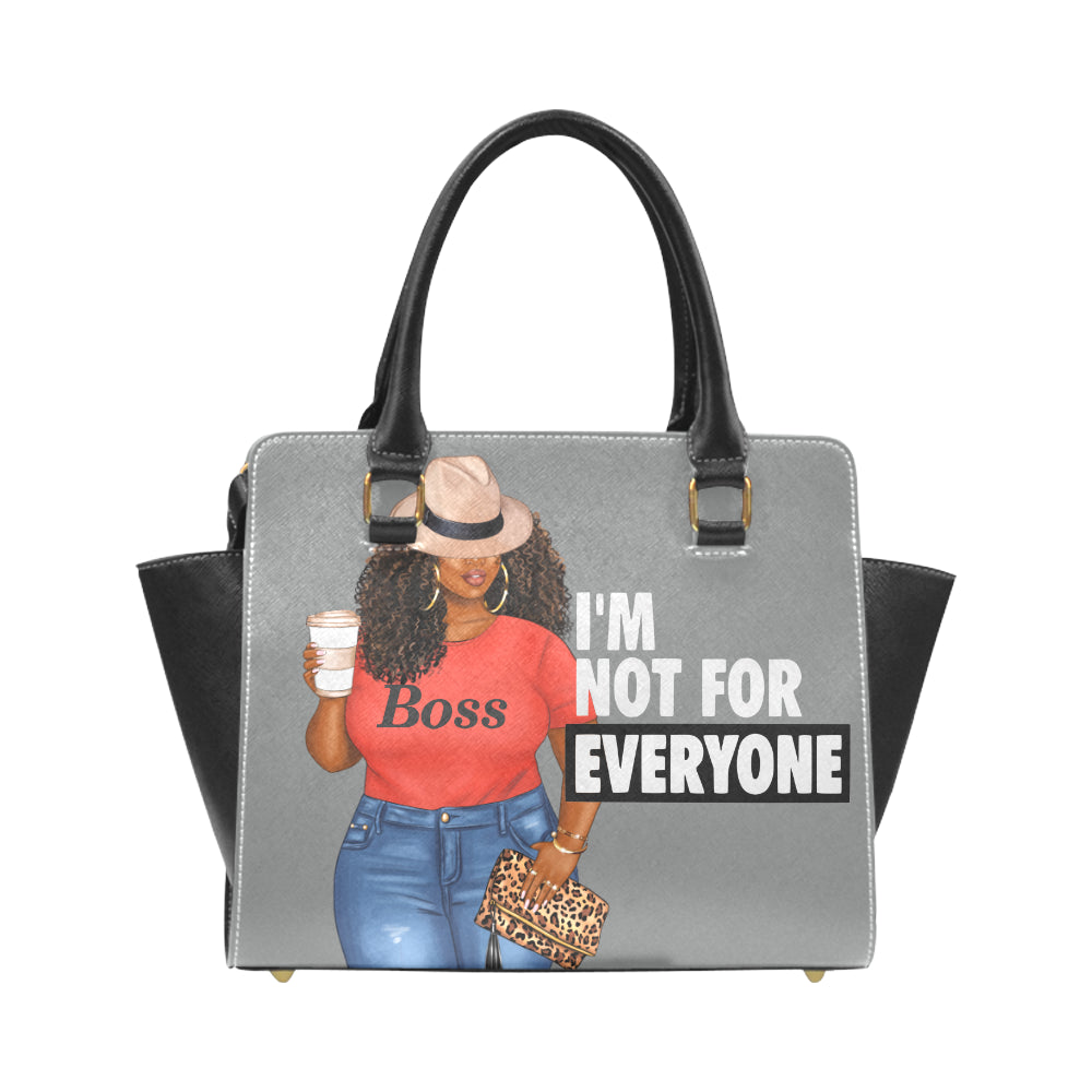 I'm Not For Everyone Confident Woman Rivet Shoulder Handbag (Model 1645)