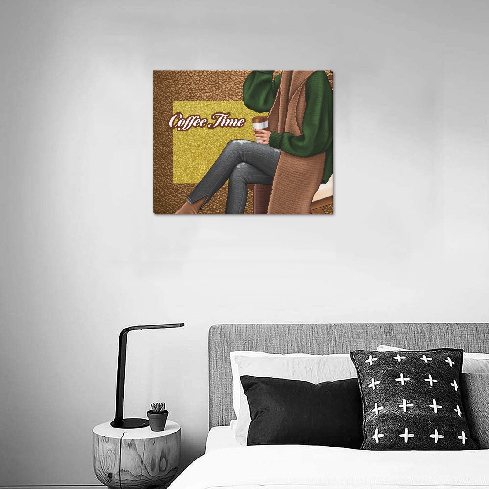 Coffee Time Canvas II Frame Canvas Print 20"x16"