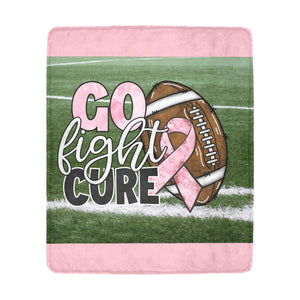 Go Fight Cure 50x60 Ultra-Soft Micro Fleece Blanket 50"x60"