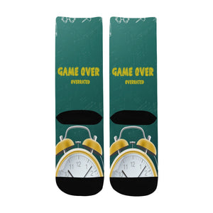 Game Over Overrated Socks Custom Socks for Kids