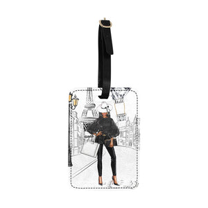 Walk In Paris III Luggage Tag Luggage Tag