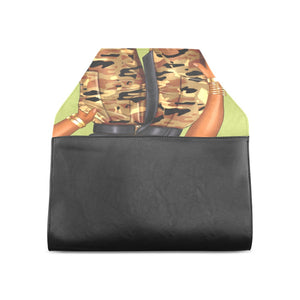 Slay Like a Soldier Clutch Bag (Model 1630)