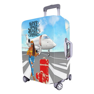 Work Travel Save Repeat Luggage Cover/Large 26"-28"