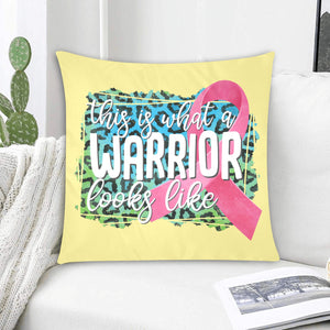 This is What a Warrior Looks Like Pillow Case Custom Pillow Case 20"x20" (one side) No Zipper