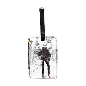 Walk In Paris III Luggage Tag Luggage Tag