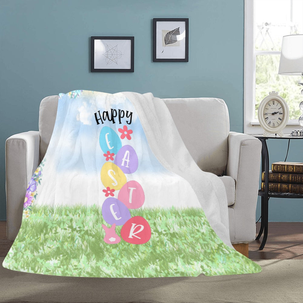 Happy Easter Ultra-Soft Micro Fleece Blanket 60"x80"