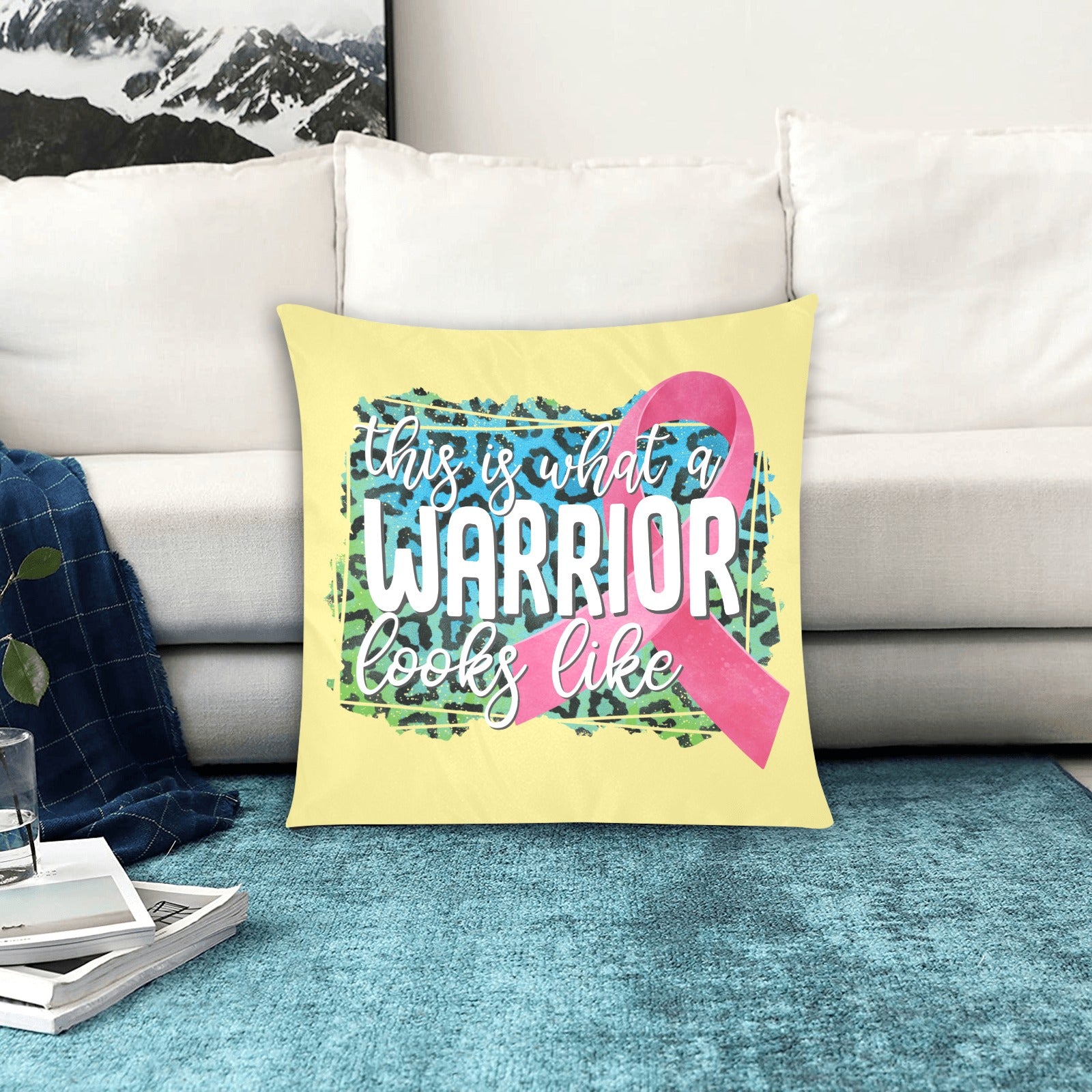 This is What a Warrior Looks Like Pillow Case Custom Pillow Case 20"x20" (one side) No Zipper