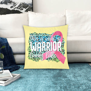 This is What a Warrior Looks Like Pillow Case Custom Pillow Case 20"x20" (one side) No Zipper