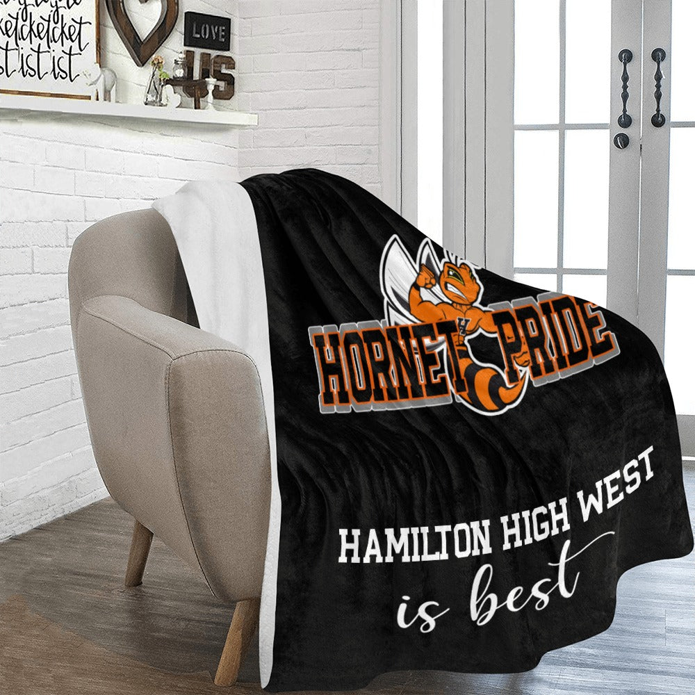 Hornet Pride Black Blanket Ultra-Soft Micro Fleece Blanket 54"x70"