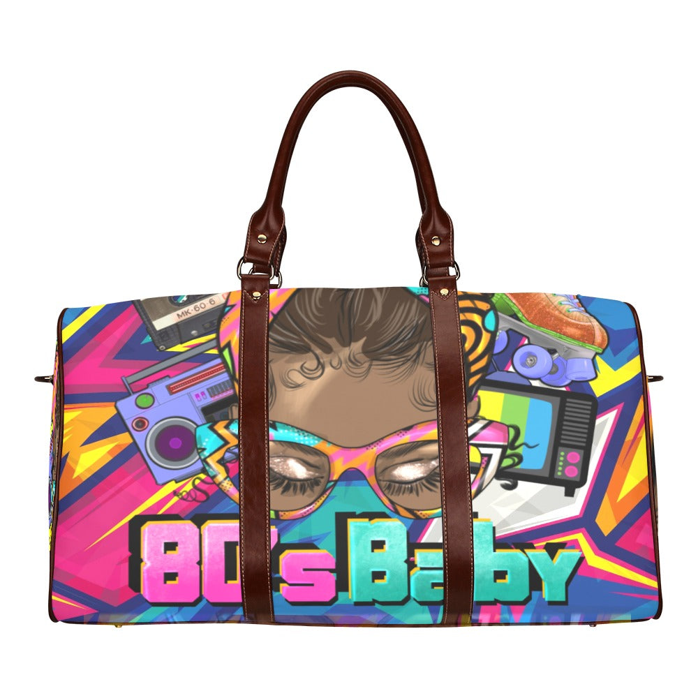 80s_Baby Small Duffle Waterproof Travel Bag/Small (Model 1639)