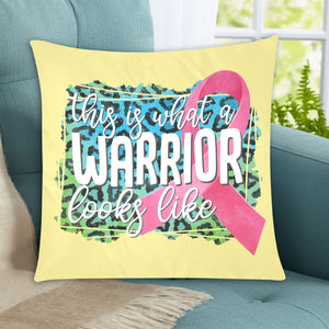 This is What a Warrior Looks Like Pillow Case Custom Pillow Case 20"x20" (one side) No Zipper