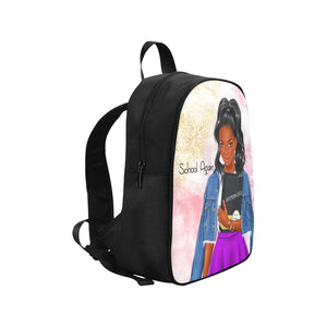 School Again I Fabric School Backpack (Model 1682) (Medium)