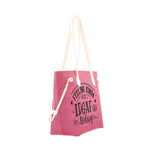 Feeling Kinda IDGAF-ish Clover Canvas Tote Bag (Model 1661)