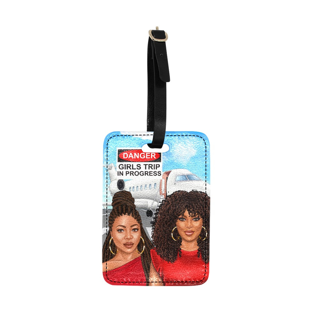 Danger Girls Trip I Red Luggage Tag