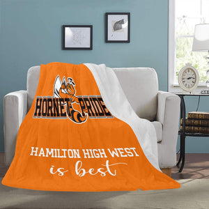 Hornet Pride Orange Blanket Ultra-Soft Micro Fleece Blanket 54"x70"